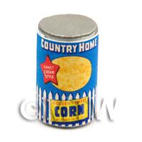 Dolls House Miniature Country Home Brand Sweet Corn Can (1940s)