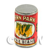 Dolls House Miniature Fern Park Wax Beans Can (1920s)