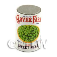 Dolls House Miniature Clover Farm Sweet Peas Can (1920s)