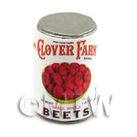 Dolls House Miniature Clover Farm Small Whole Beets Can (1920s)
