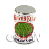 Dolls House Miniature Clover Farm Asparagus Spears Can (1920s)