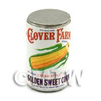 Dolls House Miniature Clover Farm Golden Sweetcorn Can (1920s)