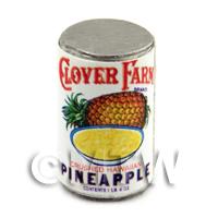 Dolls House Miniature Clover Farm Crushed Pinapple Can (1920s)
