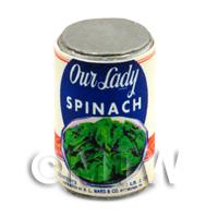 Dolls House Miniature Own Lady Brand Spinach Can (1940s)
