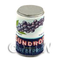 Dolls House Miniature Sundrop Blueberries Can (1920s)