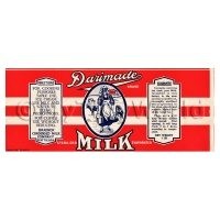 Dolls House Miniature Dalimade Brand Milk Label (1910s)