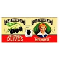 Dolls House Miniature La Perla Olives Label (1930s)