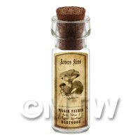 Dolls House Miniature Apothecary Lovers Kiss Fungi Bottle And Label