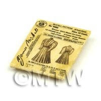 Dolls House Miniature Victorian Dress Pattern Packet (VDP010)