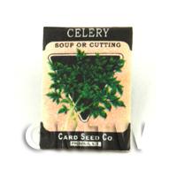 Dolls House Miniature Garden Soup Celery Seed Packet