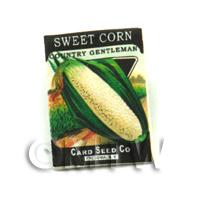 Dolls House Miniature Garden Country Sweet Corn Seed Packet