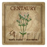 Dolls House Herbalist/Apothecary Square Centuary Herb Label