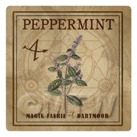 Dolls House Herbalist/Apothecary Square Peppermint Herb Label