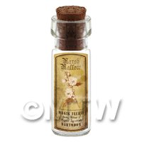 Dolls House Apothecary Marsh Mallow Herb Short Sepia Label And Bottle