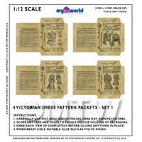 set 1 of our Victorian dress pattern packets