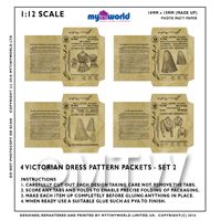 set 2 of our Victorian dress pattern packets