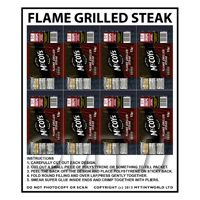 Dolls House Miniature Packaging Sheet of 8 McCoys Flame Grilled Crisps