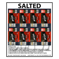 Dolls House Miniature Packaging Sheet of 8 McCoys Salted Crisps
