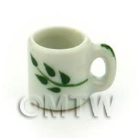 Dolls House Miniature Olive Branch Design Ceramic Coffee Mug