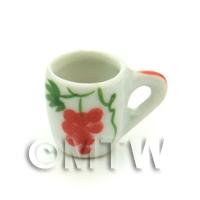 Dolls House Miniature Grape Design Ceramic Soup Mug