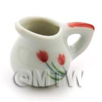 Dolls House Miniature Tulip Design Ceramic Water Jug