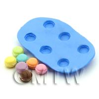 Dolls House Miniature 6 Piece Macaroon Silicone Mould