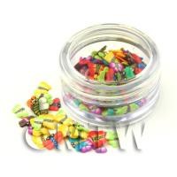 Mixed Dragonfly And Butterfly Nail Art Pot Containing 120 Slices