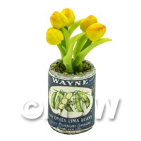 Dolls House Miniature Yellow Tulip in Food Can