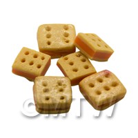 Dolls House Miniature Square Savoury Filled Cracker
