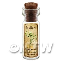Dolls House Apothecary Mistletoe Herb Short Colour Label And Bottle