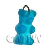 Translucent Light Blue Jelly Bear Charm