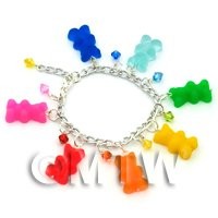 Handmade 7 Colour Jelly Bear Bracelet