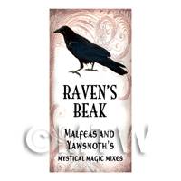 Dolls House Miniature Ravens Beak Magic Label Style 1