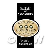 Dolls House Miniature Goblin Eyes Magic Label Style 2