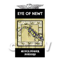 Dolls House Miniature Eye Of Newt Magic Label (S4)