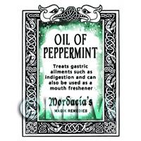 Dolls House Oil Of Peppermint Magic Potions Label (S7)