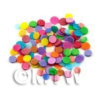50 Mixed Colour Polka Dots - Nail Art (11NS16)