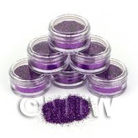 High Quality Nail Art Glitter - 2g Pot - Purple Rain 