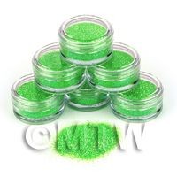 High Quality Nail Art Glitter - 2g Pot - Luscious Lime