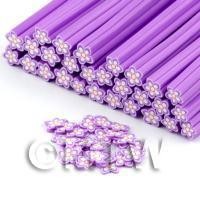 Handmade Violet Flower Cane - Nail Art (DNC69)