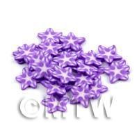 50 Violet Flower Cane Slices - Nail Art (DNS70)
