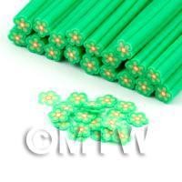 Handmade Green Flower Cane - Nail Art (DNC77)