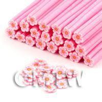 Handmade Pink Flower Cane - Nail Art (DNC80)