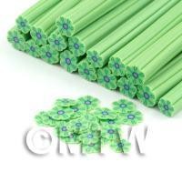 Handmade Green Flower Cane - Nail Art (DNC87)
