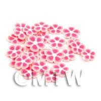50 Pink Flower Cane Slices - Nail Art (DNS88)
