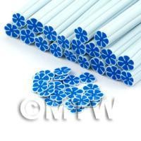 Handmade Blue Flower Cane - Nail Art (DNC92)