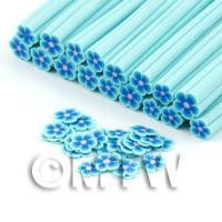 Handmade Light Blue Flower Cane - Nail Art (DNC98)