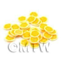 50 Yellow Rose Flower Cane Slices - Nail Art (DNS40)
