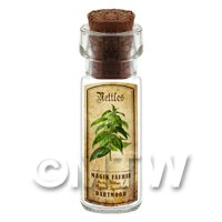 Dolls House Apothecary Nettles Herb Short Colour Label And Bottle