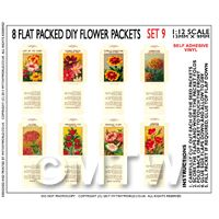 8 Dolls House Flower Seed Packets (Set 9)